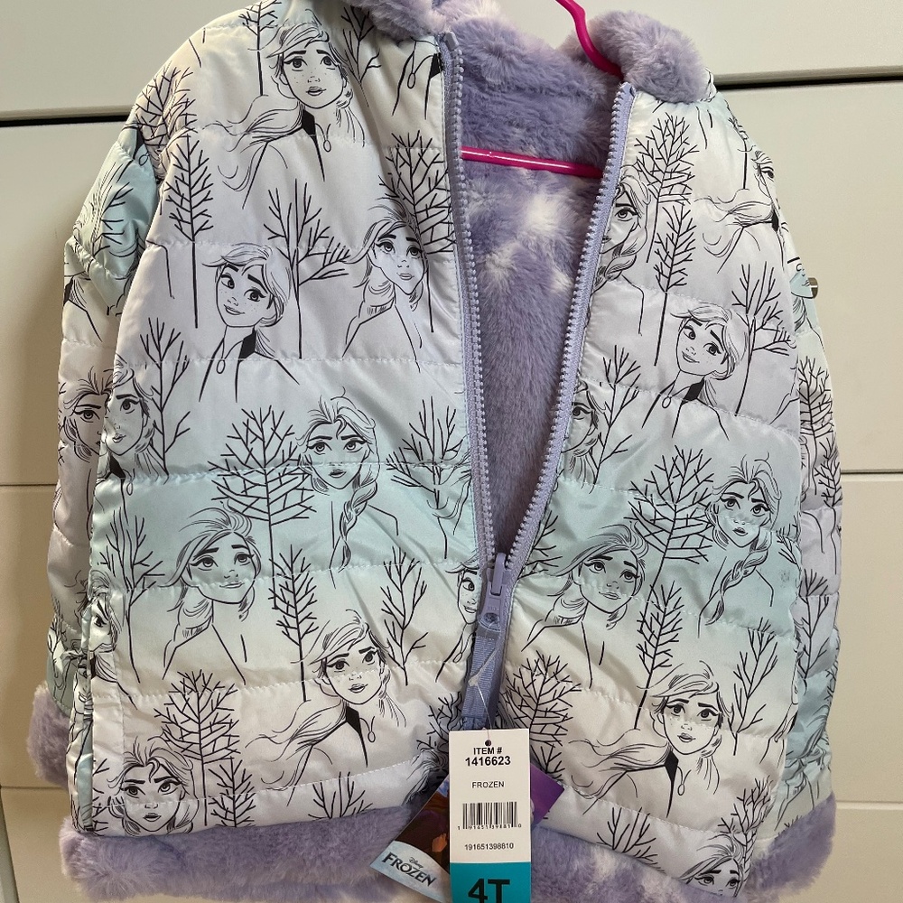 Brand New, With Tags Disney Frozen Coat / Jacket - Size 4T